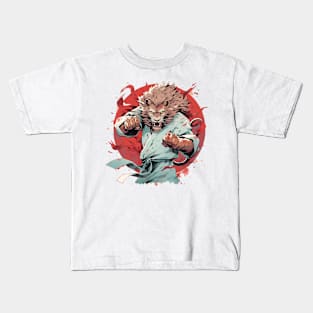 karate lion Kids T-Shirt